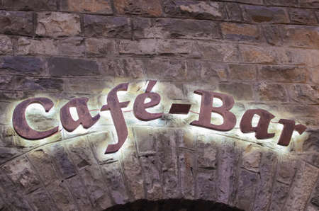 Cafe bar signの写真素材
