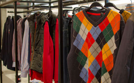 Mens clothing shopの写真素材