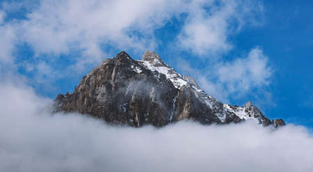 Mountain landscape in Romaniaの写真素材