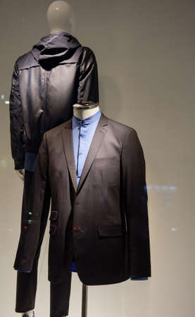 Mannequins inside a clothing store.の写真素材