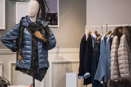 Women clothing shop in Milan - autumn winter collectionの写真素材