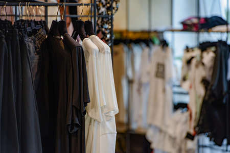 Detail of a women clothing store
