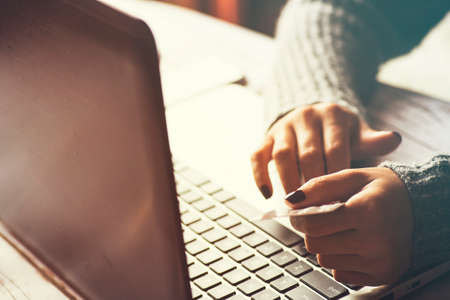 Online shopping and paying concept