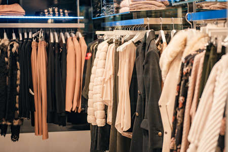 Clothing store in detailの写真素材