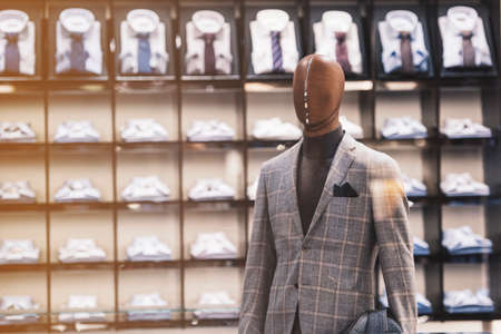 Luxury men clothing storeの写真素材