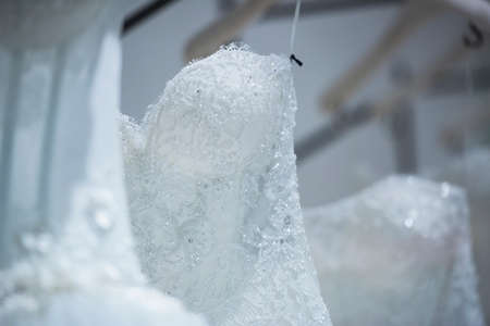 Wedding dresses in detailの写真素材