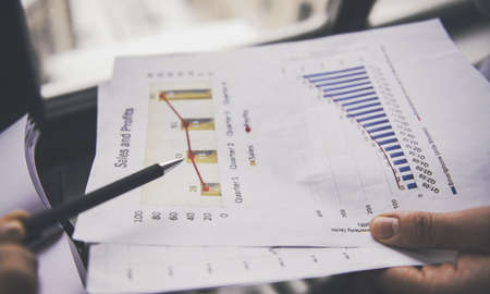 Business reportsの写真素材