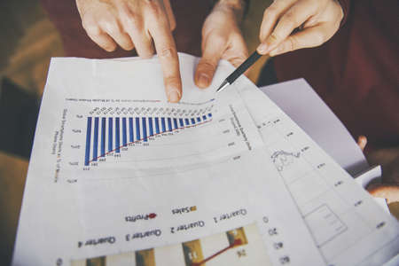 Business reportsの写真素材