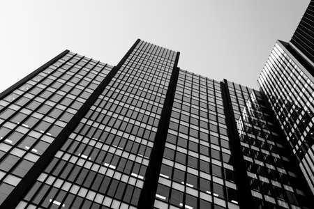 Office building in monochromeの写真素材