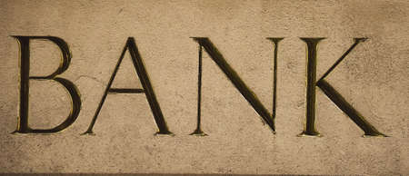 Bank signの写真素材