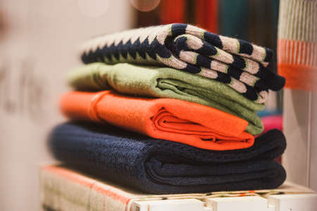 Blouses in a boutique store