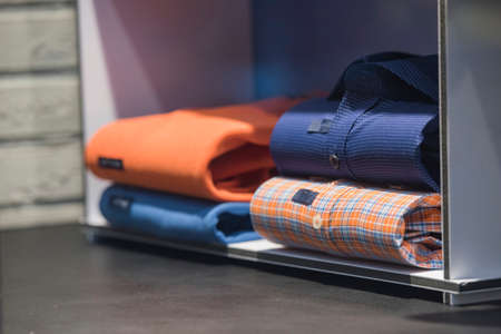Men shirts in a store in Paris