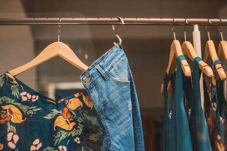 Clothing store in Parisの写真素材