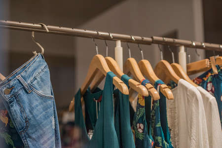 Clothing store in Parisの写真素材