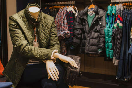 Men casual clothing shopの写真素材