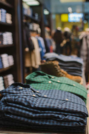 Men casual clothing shopの写真素材