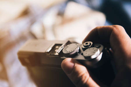 Man holding a camera