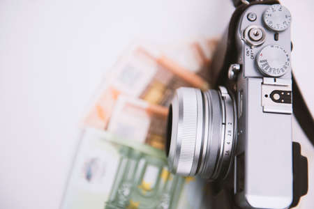 Earning money from photography - visual concept.の写真素材