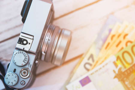 Earning money from photography - visual concept.の写真素材