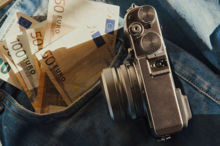Earning money from photography - visual concept.の写真素材