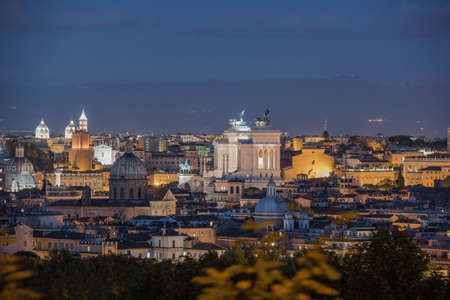 Rome - night cityscapeの写真素材