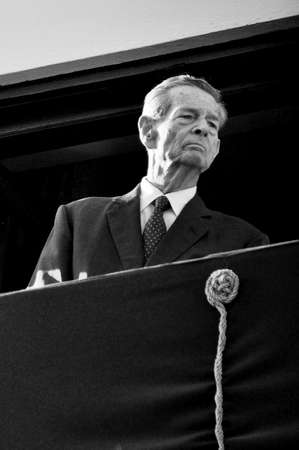Bucharest, Romania - May 10, 2012: King Michael of Romania during one of his last public appearance in Bucharest.のeditorial素材