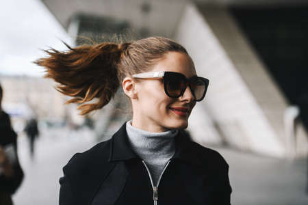 Paris, France - March 04, 2019: Street style outfit -  Olivia Palermo after a fashion show during Paris Fashion Week - PFWFW19のeditorial素材