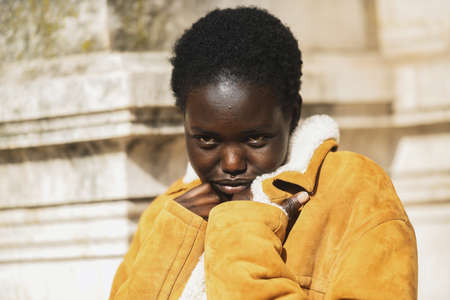 Paris, France - March 04, 2019: Street style outfit -  Fashionable person after a fashion show during Paris Fashion Week - PFWFW19のeditorial素材