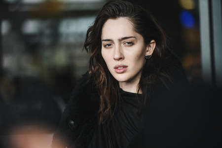 Paris, France - March 04, 2019: Street style outfit -   after a fashion show during Paris Fashion...