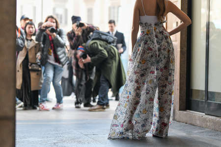 Street style outfit - clothing and accesoriesの写真素材