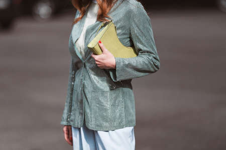 Street style outfit - clothing and accesoriesの写真素材