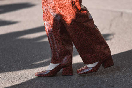 Street style outfit - clothing and accesoriesの写真素材