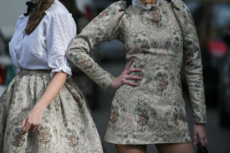 Street style outfit - clothing and accesoriesの写真素材