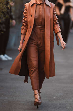 Street style outfit - clothing and accesoriesの写真素材