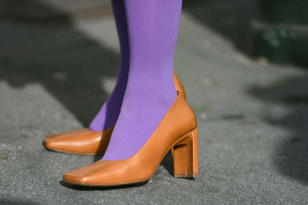 Street style outfit - clothing and accesoriesの写真素材