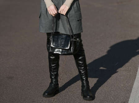 Milan, Italy - February 22, 2020: Street style outfit - streetstylefw20