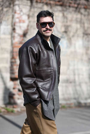 Milan, Italy - February 23, 2020: Street style appearance during Milan Fashion Week - streetstylefw20のeditorial素材