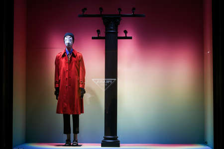 Milan, Italy - January 13, 2020: Gucci hipster outfit showcaseのeditorial素材