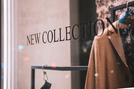 Fashionable clutch in a store - luxury shopping conceptの写真素材