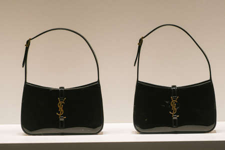 Milan, Italy - September 24, 2021: Valentino luxury and fashionable handbag from new collection...