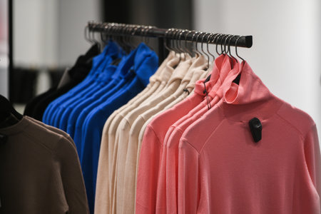 Men clothing in a store in Milan.