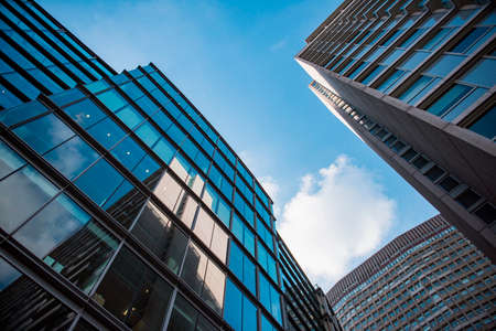 modern skyscraper building in a business district in Europeの写真素材