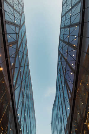 modern skyscraper building in a business district in Europeの写真素材