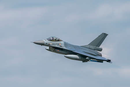 Air Force Eurofighter Typhoon in flight.