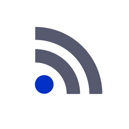 rss icon grey blue two colored