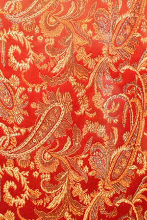 texture of bright fabric with cucumbers