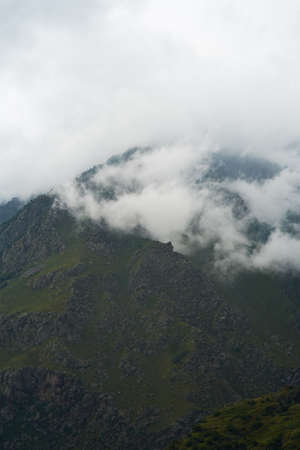 mount peak in a clouds