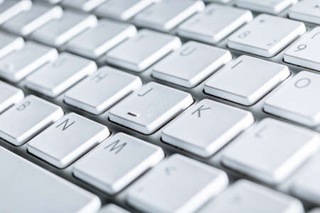 Close up of keyboard of a modern laptopの写真素材