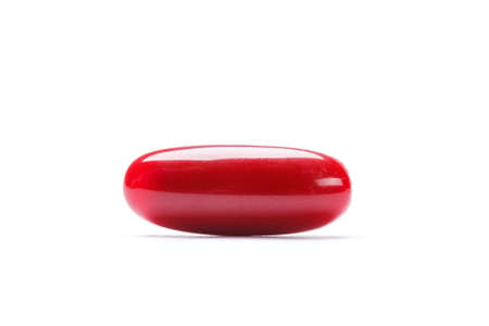 Red capsule, isolatedの写真素材