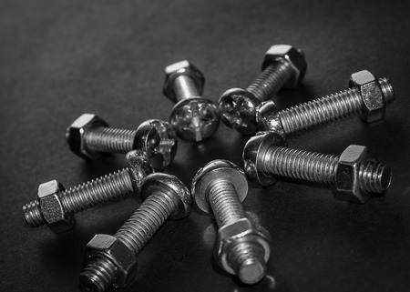 Nuts placed in a circleの写真素材